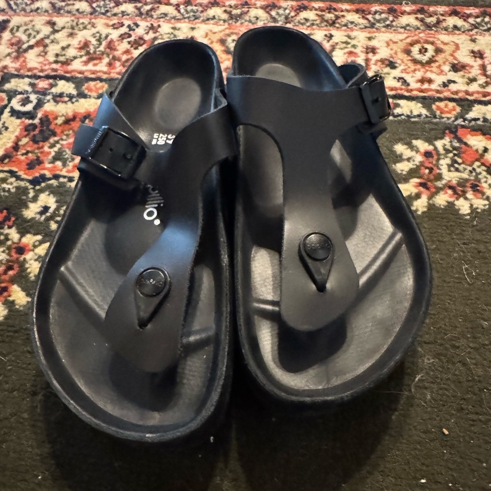 Birkenstock Gizeh Platform Leather Black